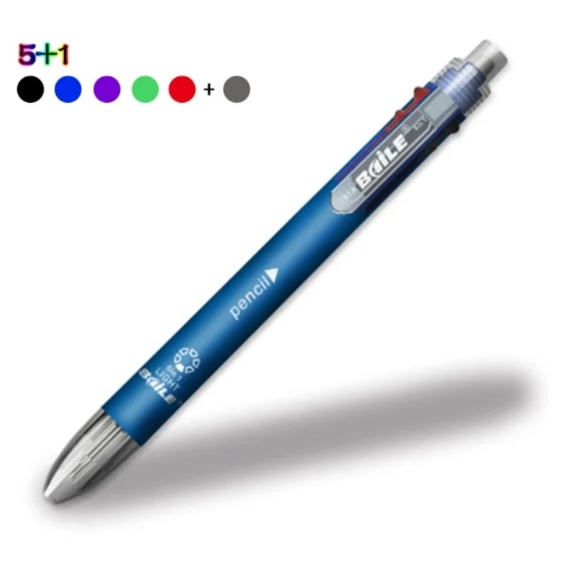 6 In 1 Multicolor Ballpoint Pen