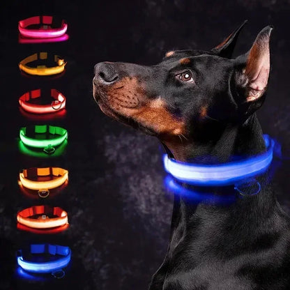 Adjustable Glowing Dog Collar