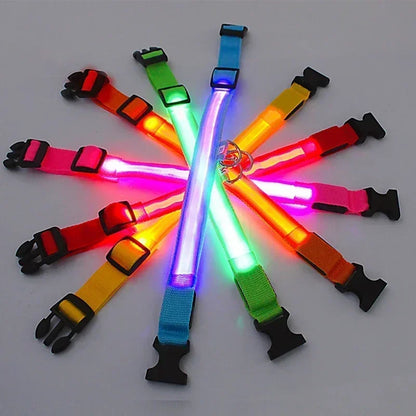 Adjustable Glowing Dog Collar