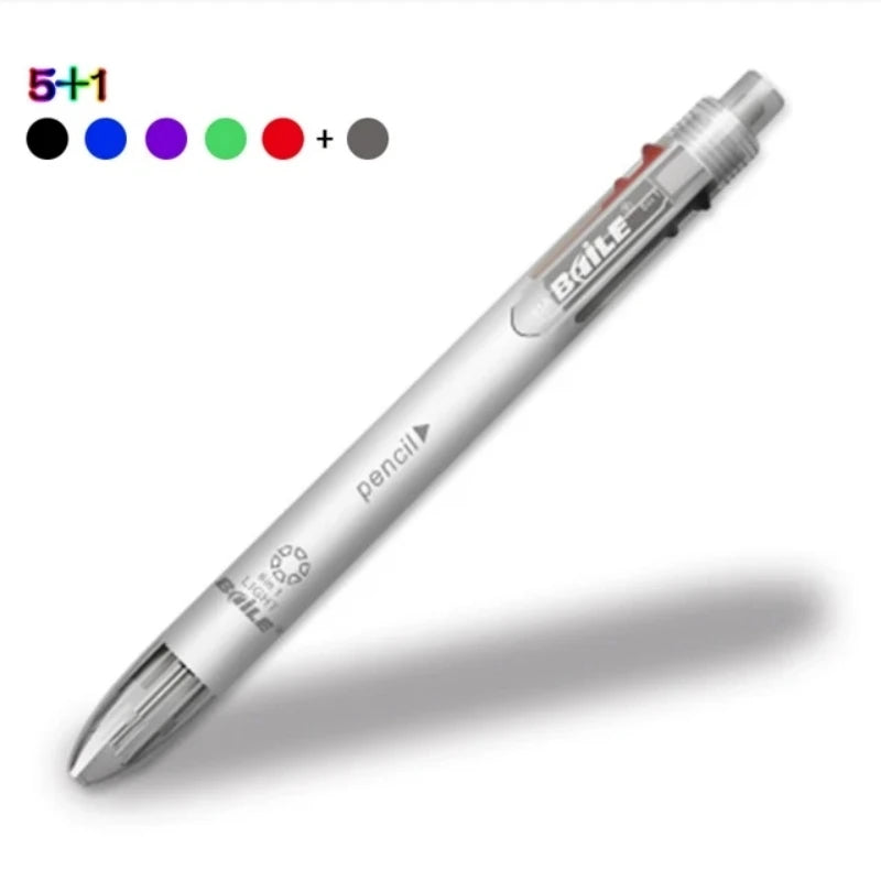 6 In 1 Multicolor Ballpoint Pen