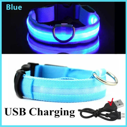 Adjustable Glowing Dog Collar